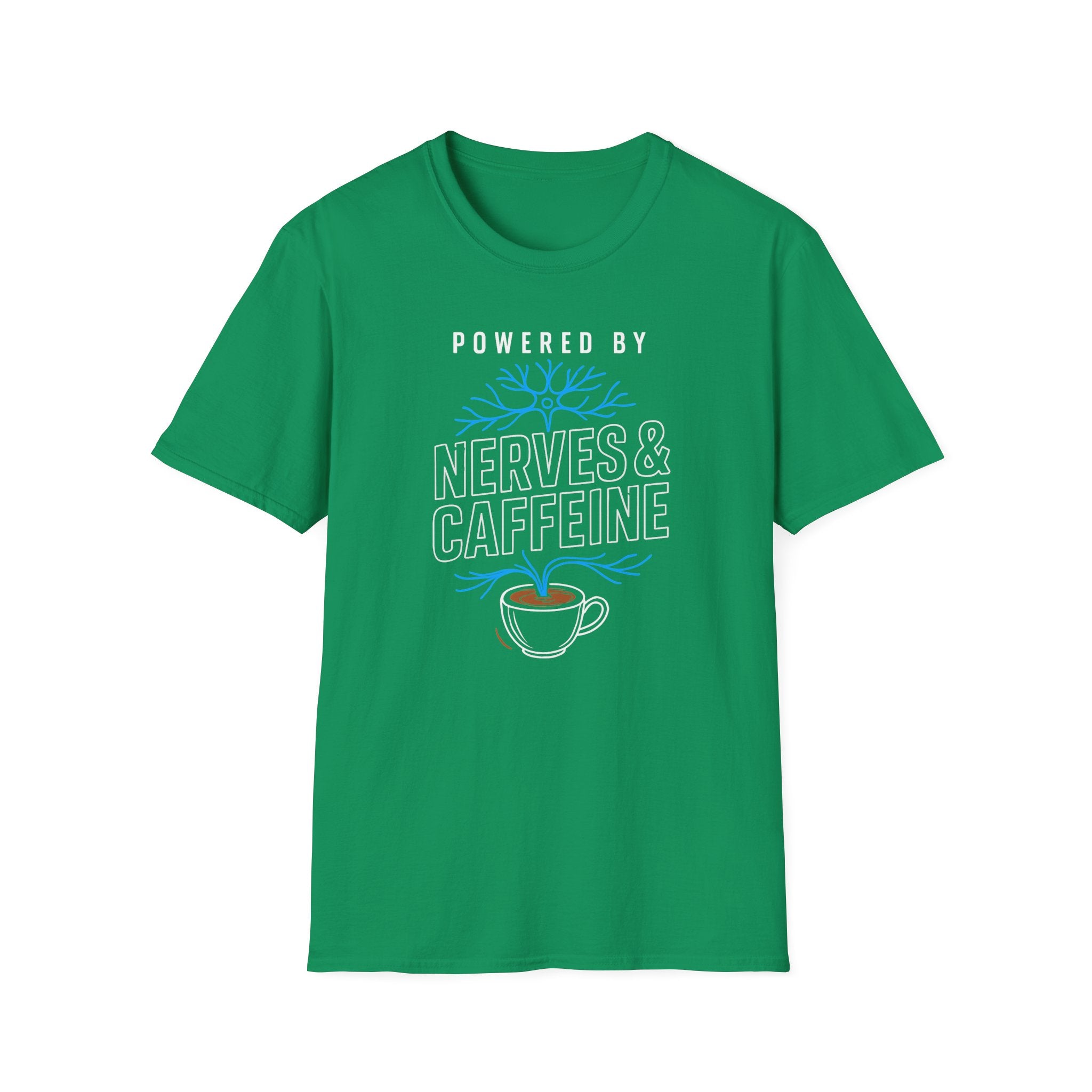 Powered By Nerves & Caffeine T-Shirt