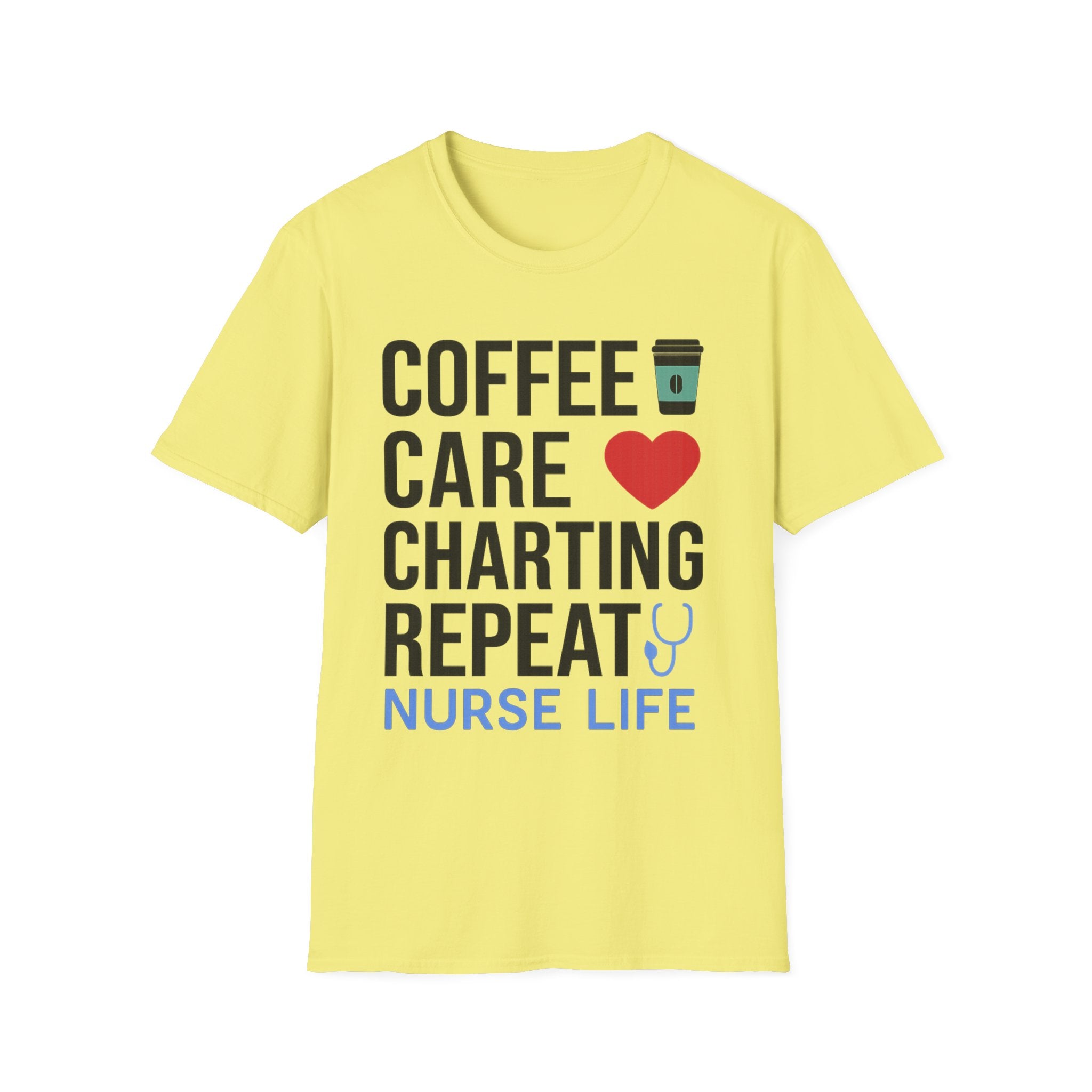 Coffee Care Charting Repeat T-Shirt