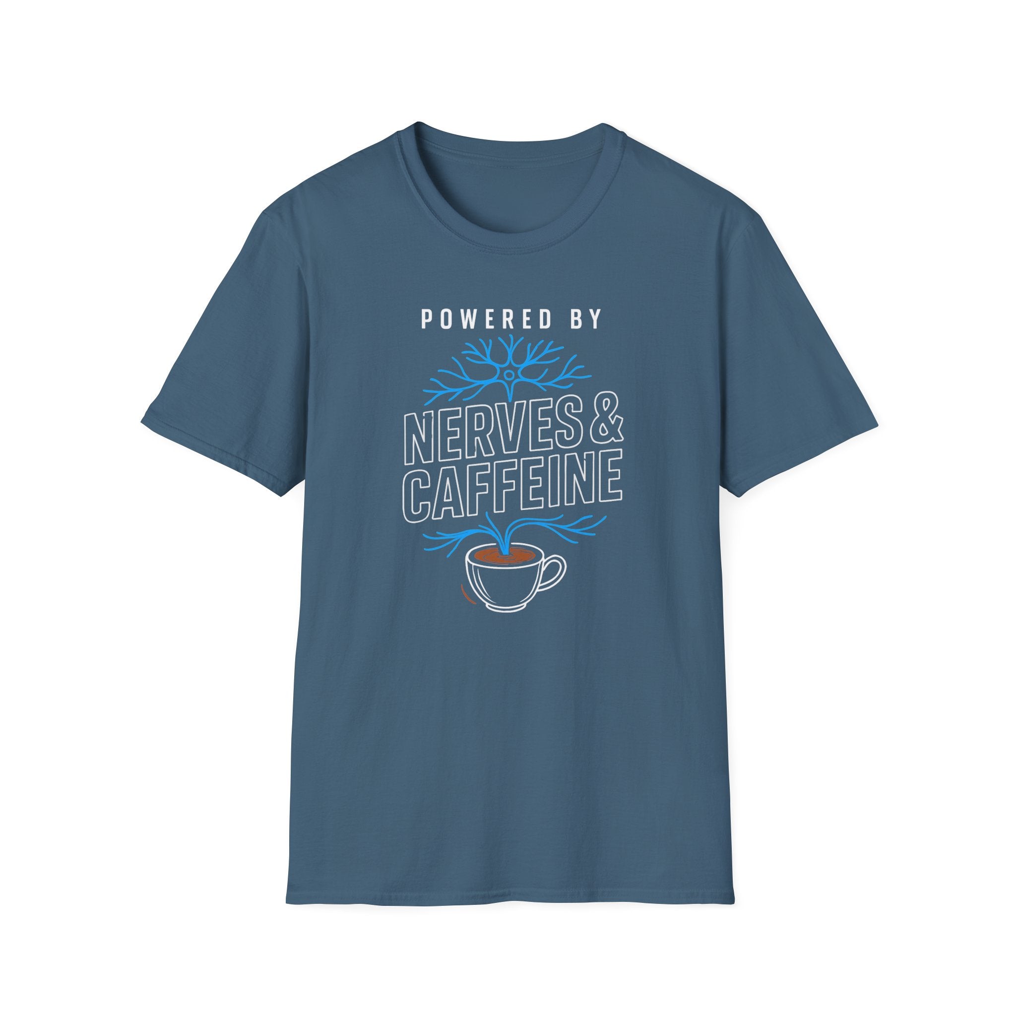 Powered By Nerves & Caffeine T-Shirt