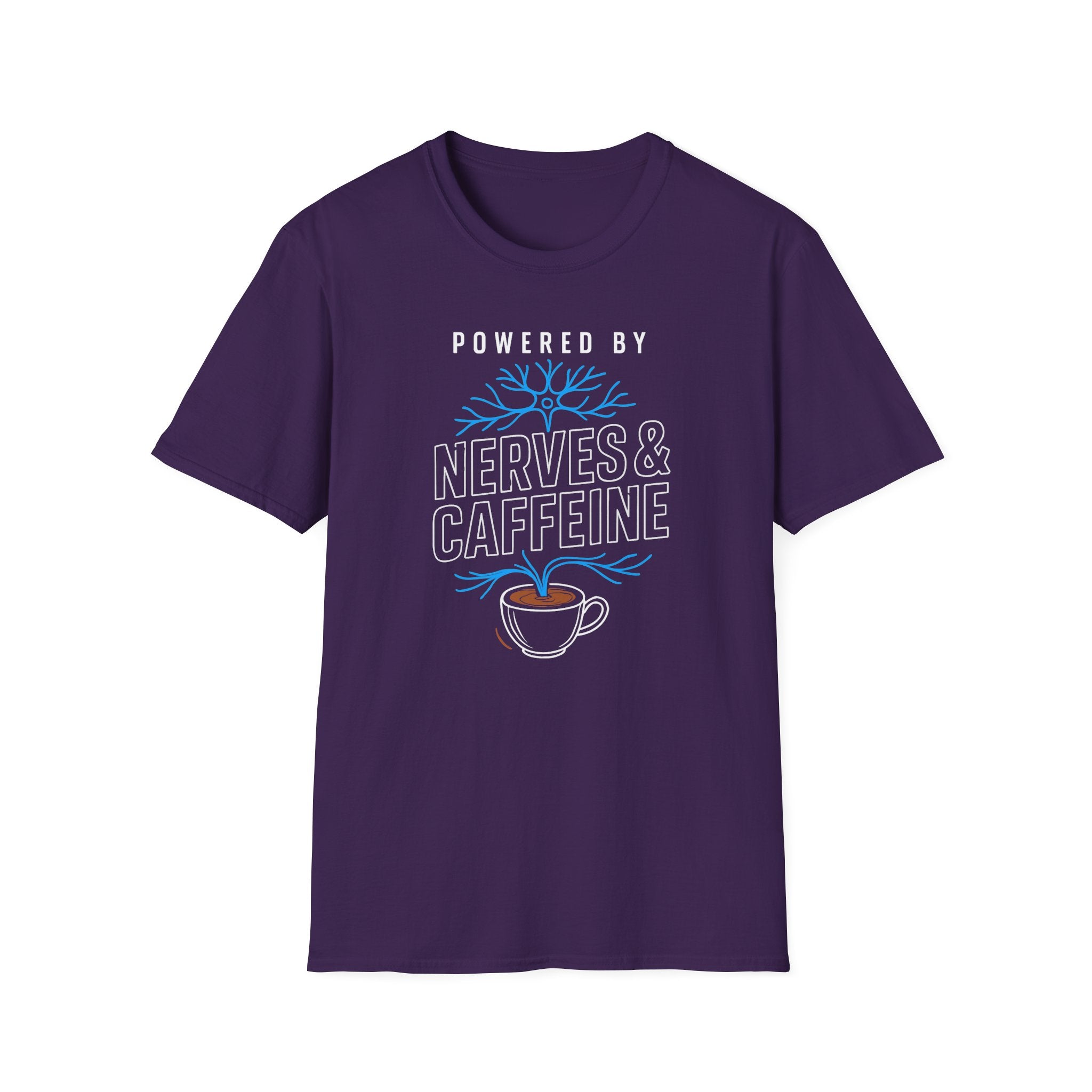 Powered By Nerves & Caffeine T-Shirt