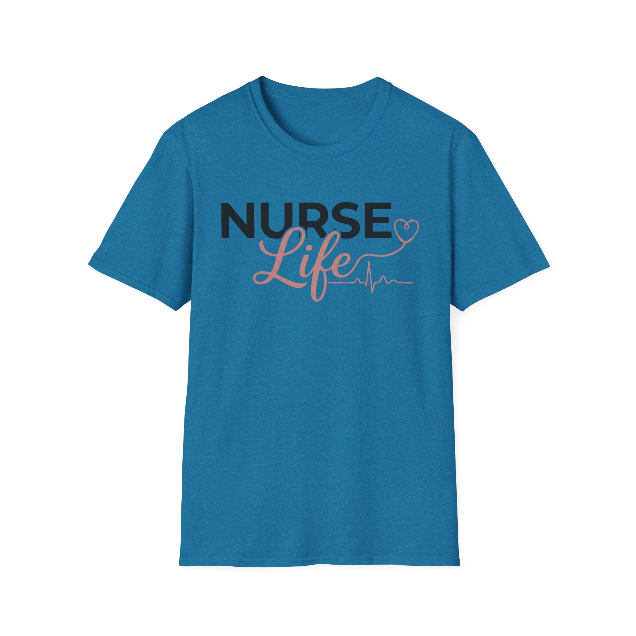 Nurse Life Bold & Silhouette Logo T-Shirt