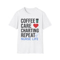 Coffee Care Charting Repeat T-Shirt