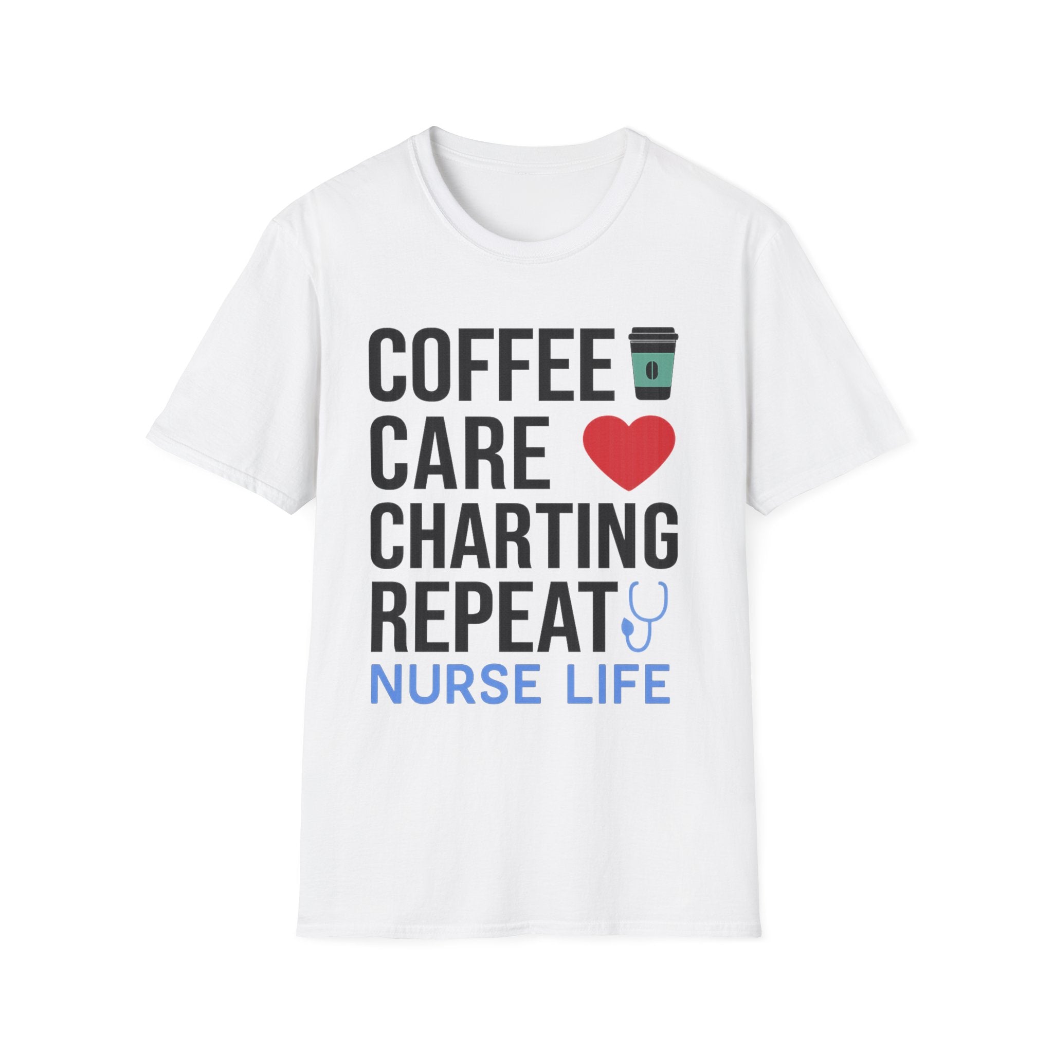 Coffee Care Charting Repeat T-Shirt