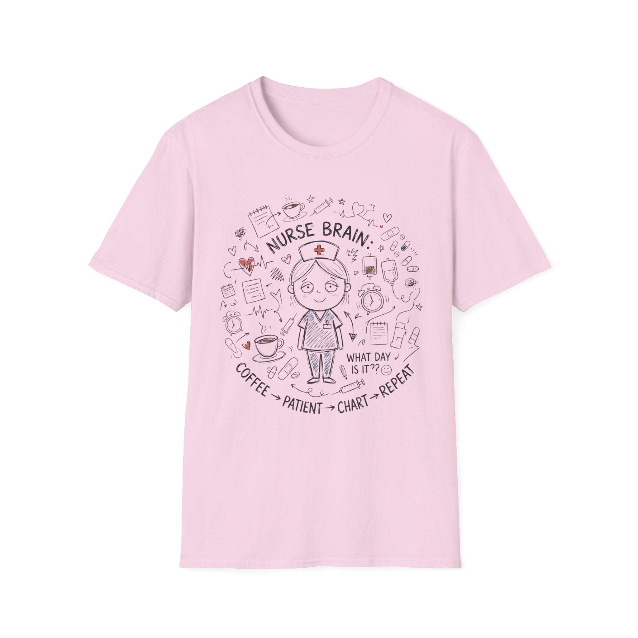 Nurse Brain Girl T-Shirt