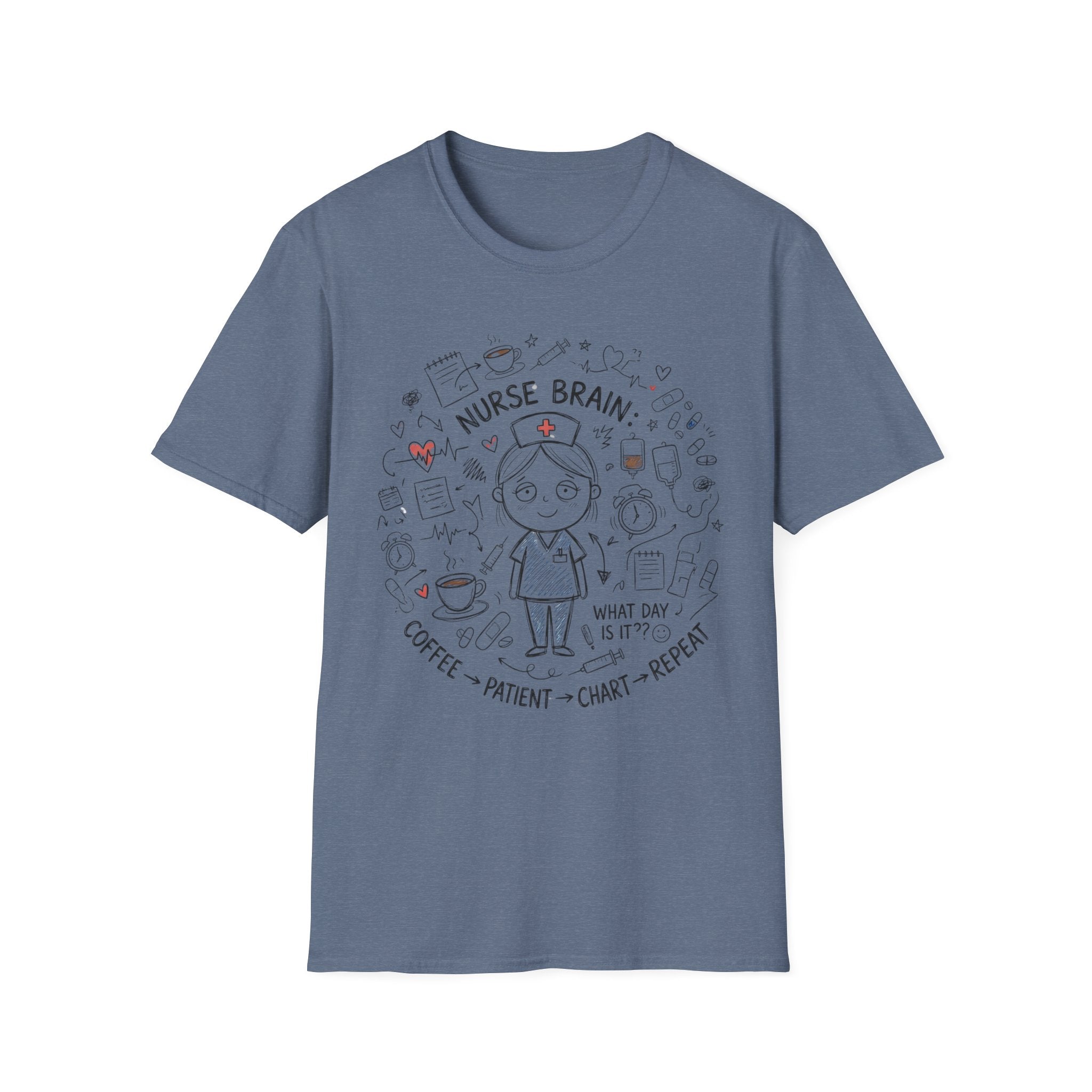Nurse Brain Girl T-Shirt