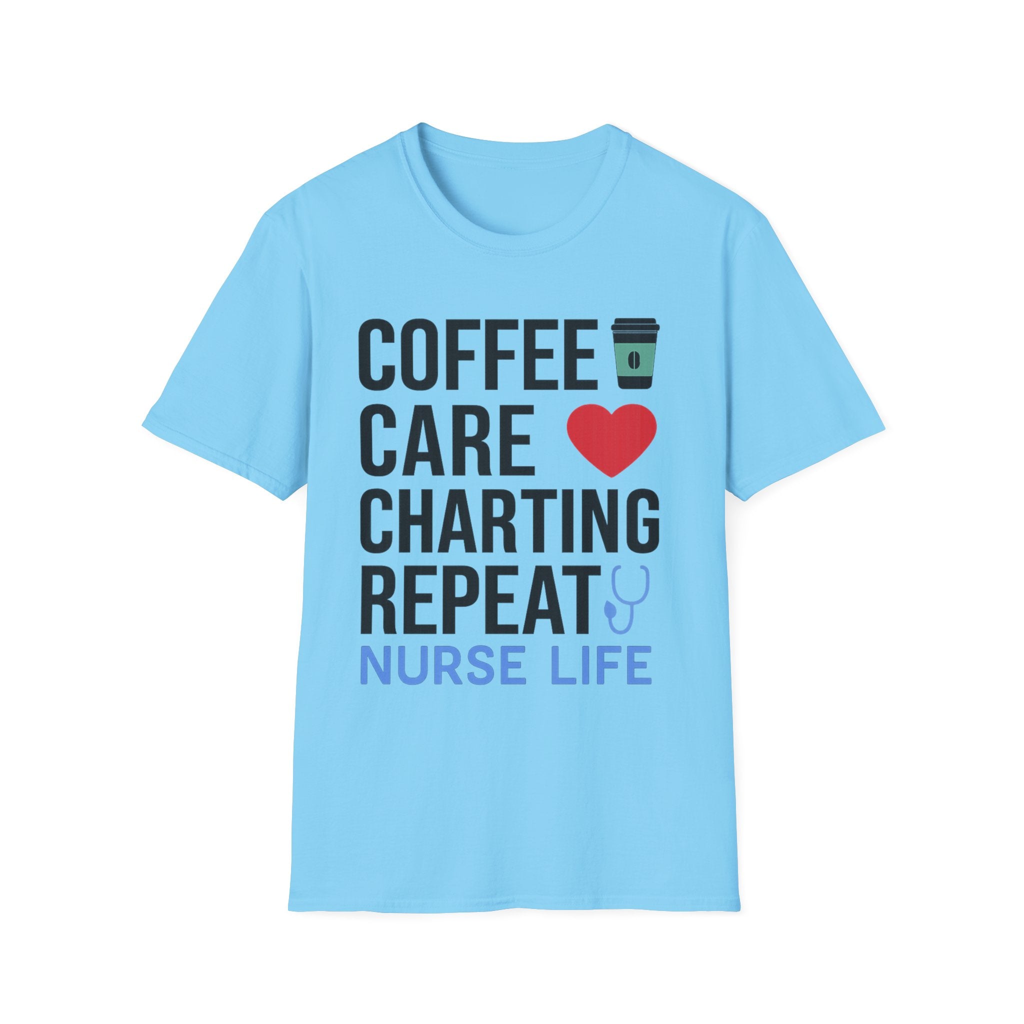 Coffee Care Charting Repeat T-Shirt