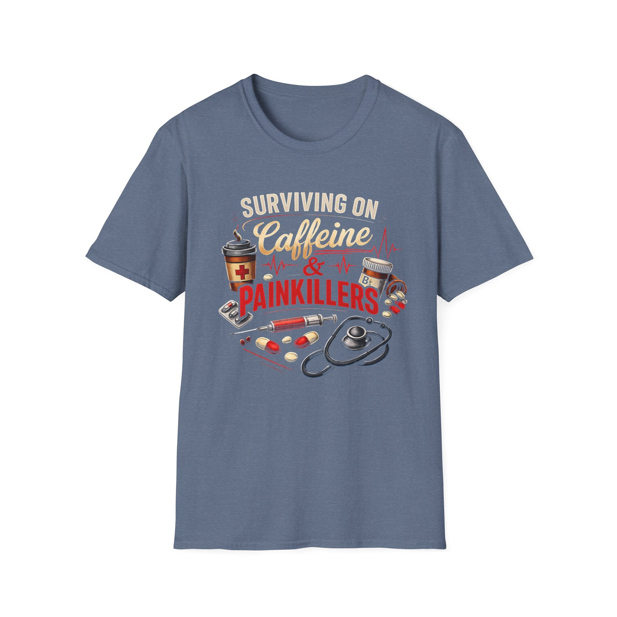 Surviving On Caffeine & Painkillers T-Shirt