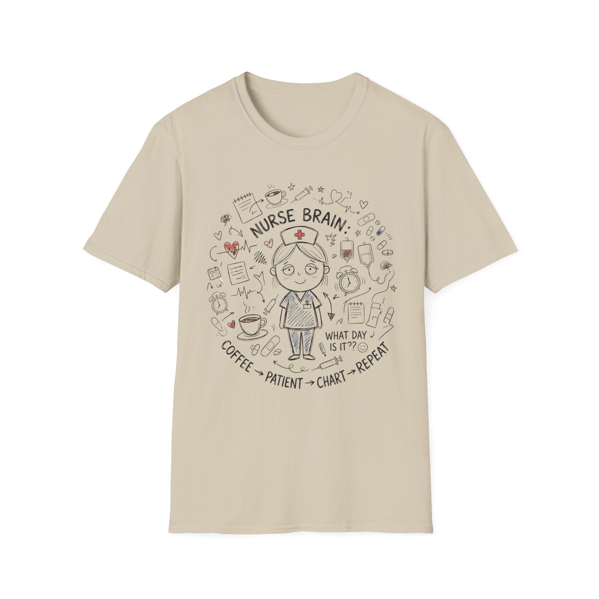 Nurse Brain Girl T-Shirt