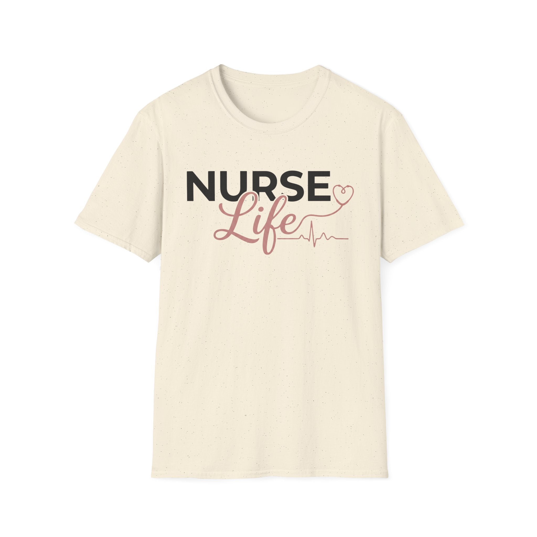 Nurse Life Bold & Silhouette Logo T-Shirt