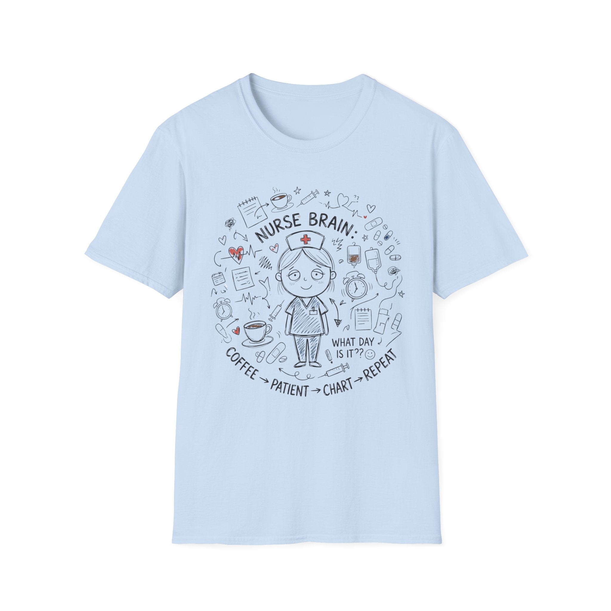 Nurse Brain Girl T-Shirt