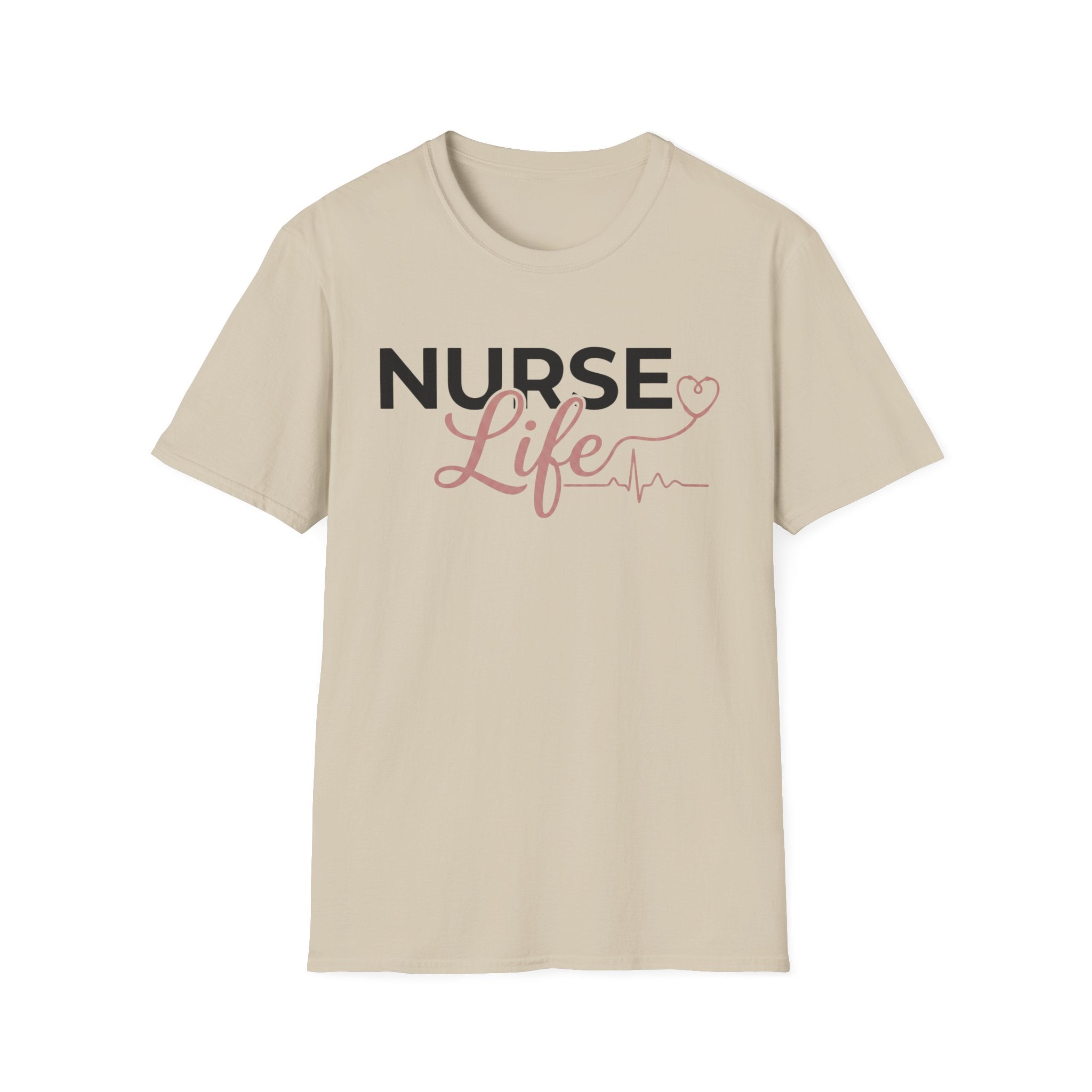 Nurse Life Bold & Silhouette Logo T-Shirt