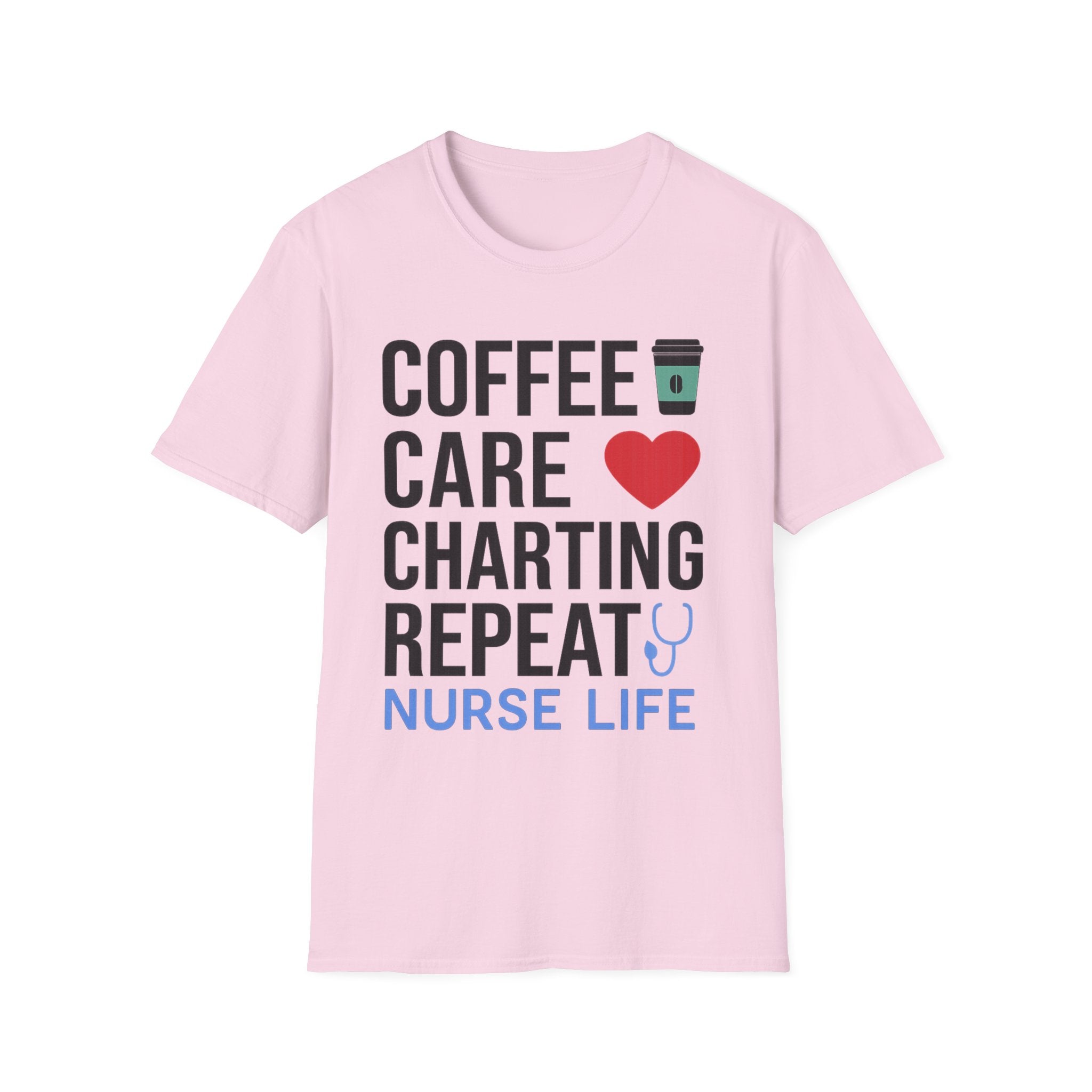 Coffee Care Charting Repeat T-Shirt
