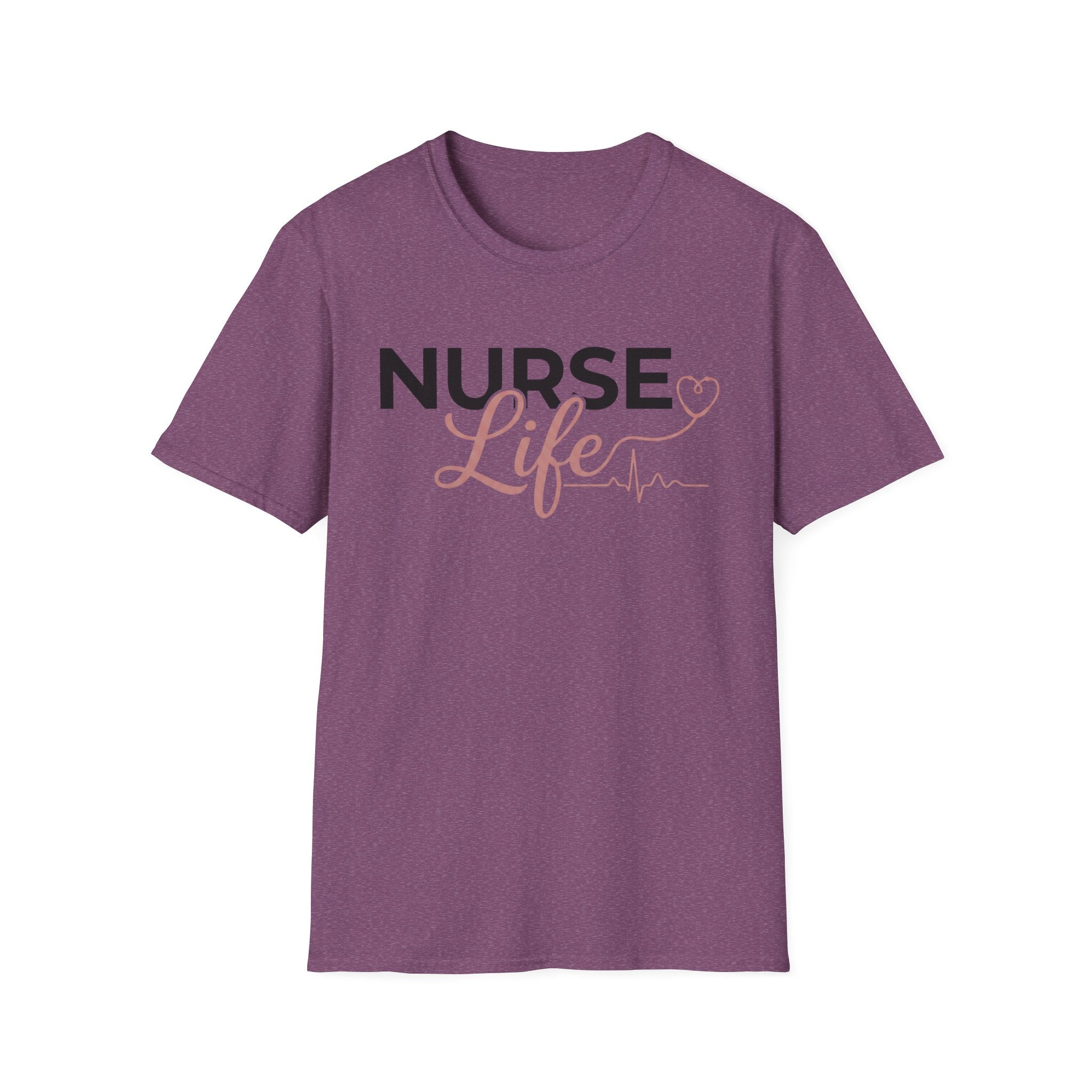 Nurse Life Bold & Silhouette Logo T-Shirt