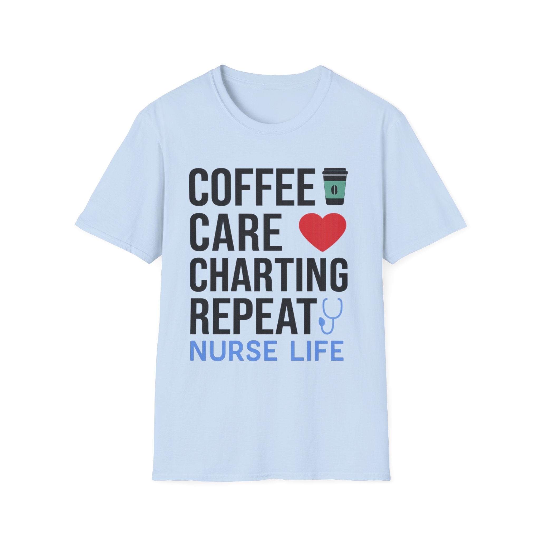 Coffee Care Charting Repeat T-Shirt