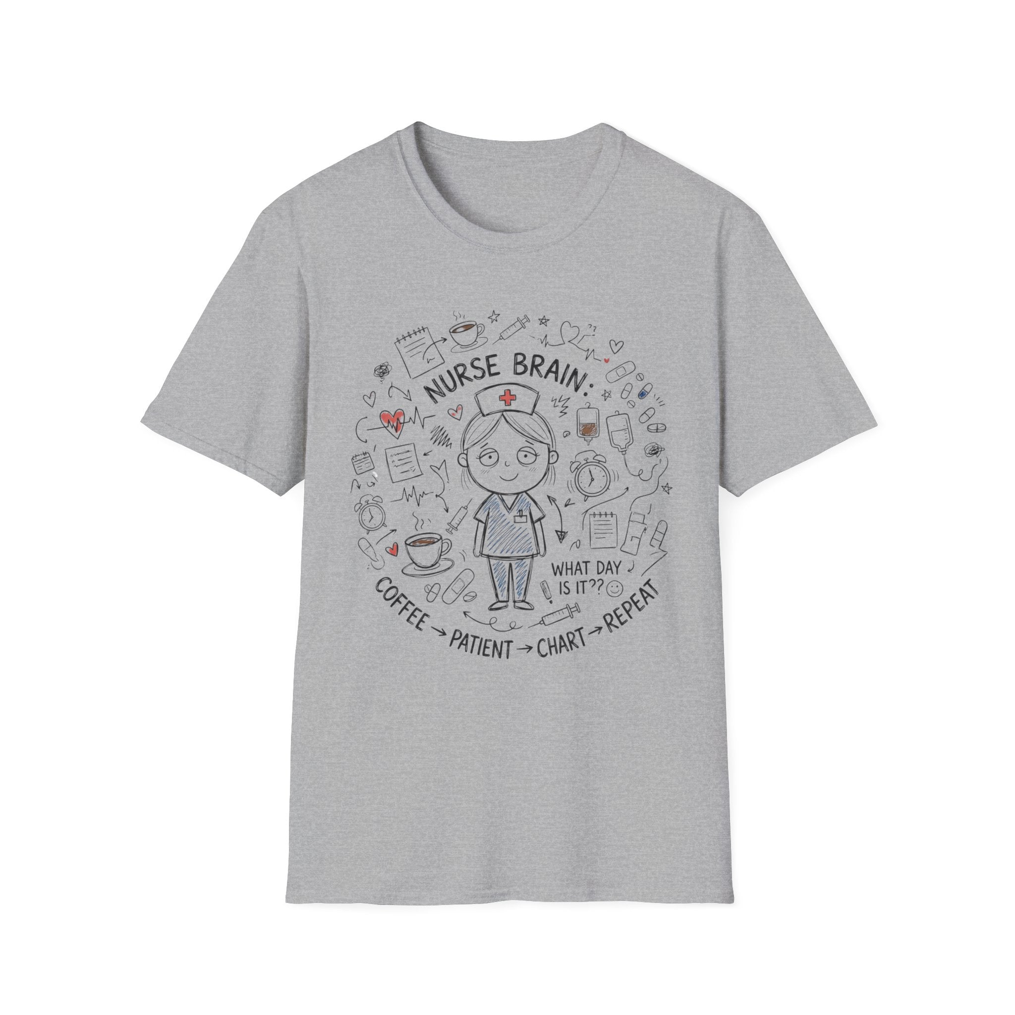 Nurse Brain Girl T-Shirt