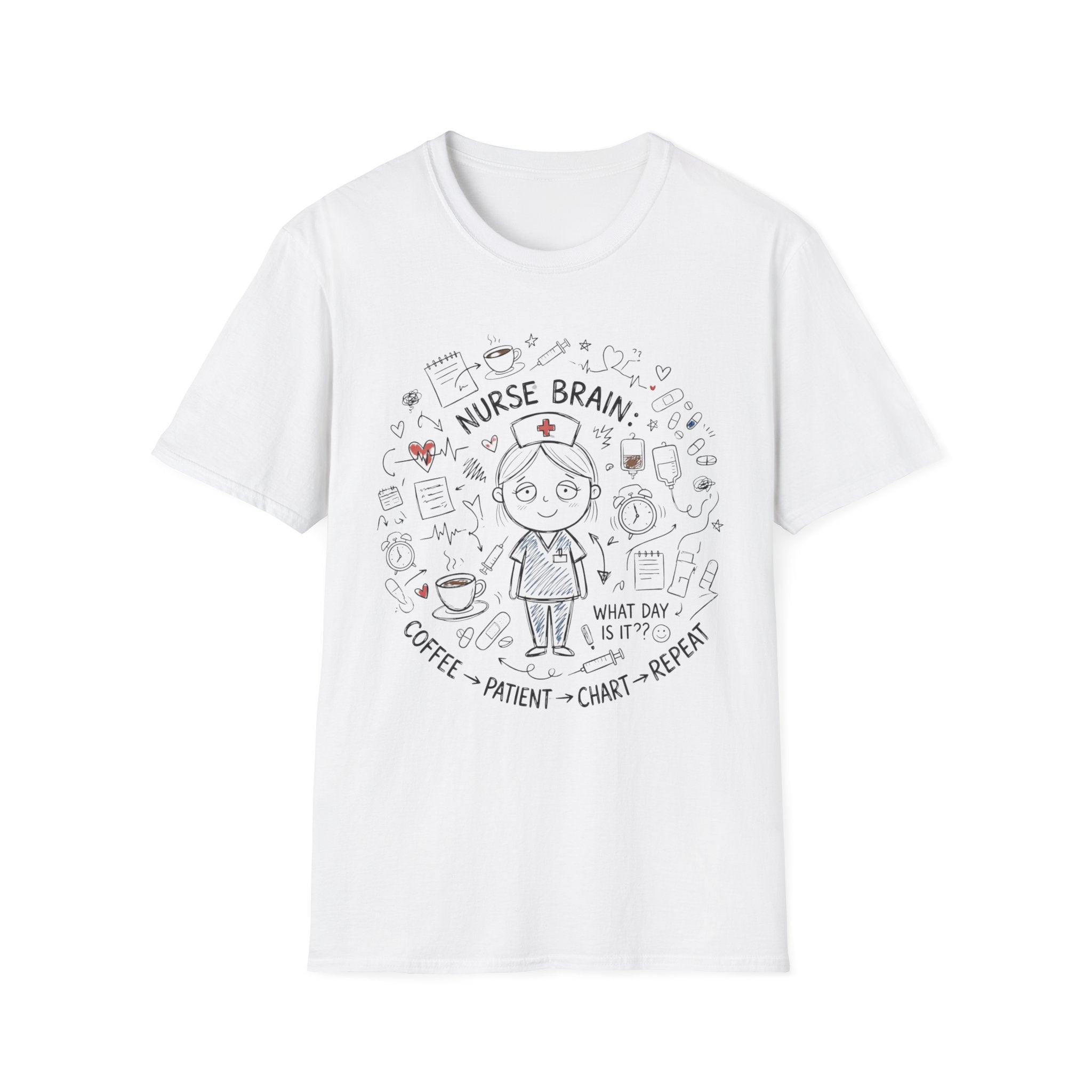 Nurse Brain Girl T-Shirt