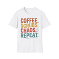 Coffee Scrubs Chaos Repeat T-Shirt